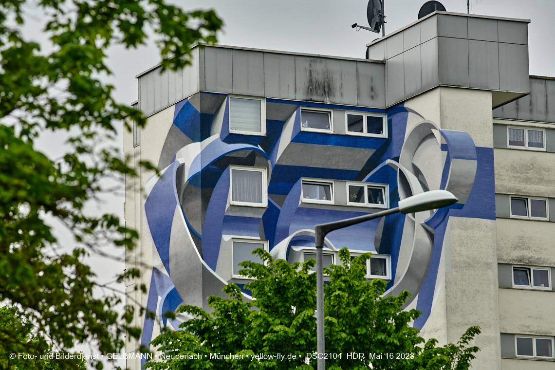 16.05.2023 - Graffiti am Karl-Marx-Ring 75-83 in Neuperlach